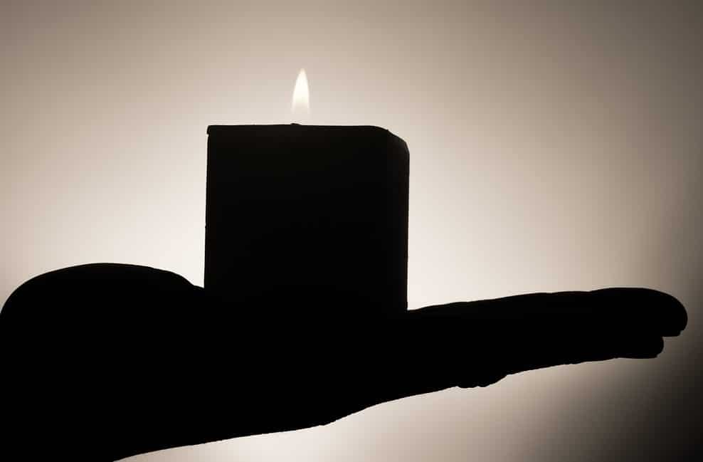 Bougie de detente lors d'une seance de sophrologie