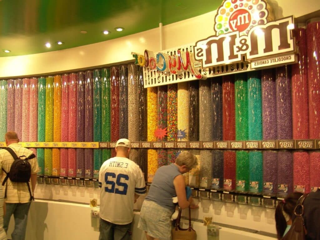 Magasin M&M'S de Londres escapade au M&M's World London