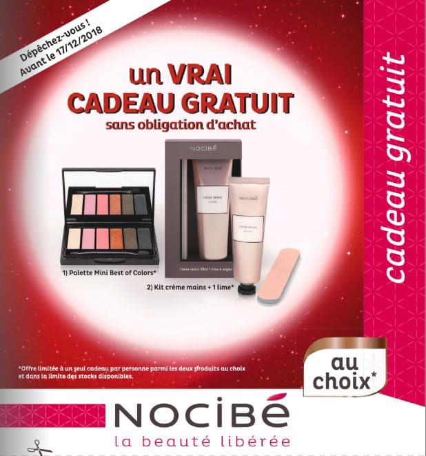 cadeau gratuit nocibe - cache.stylist.fr