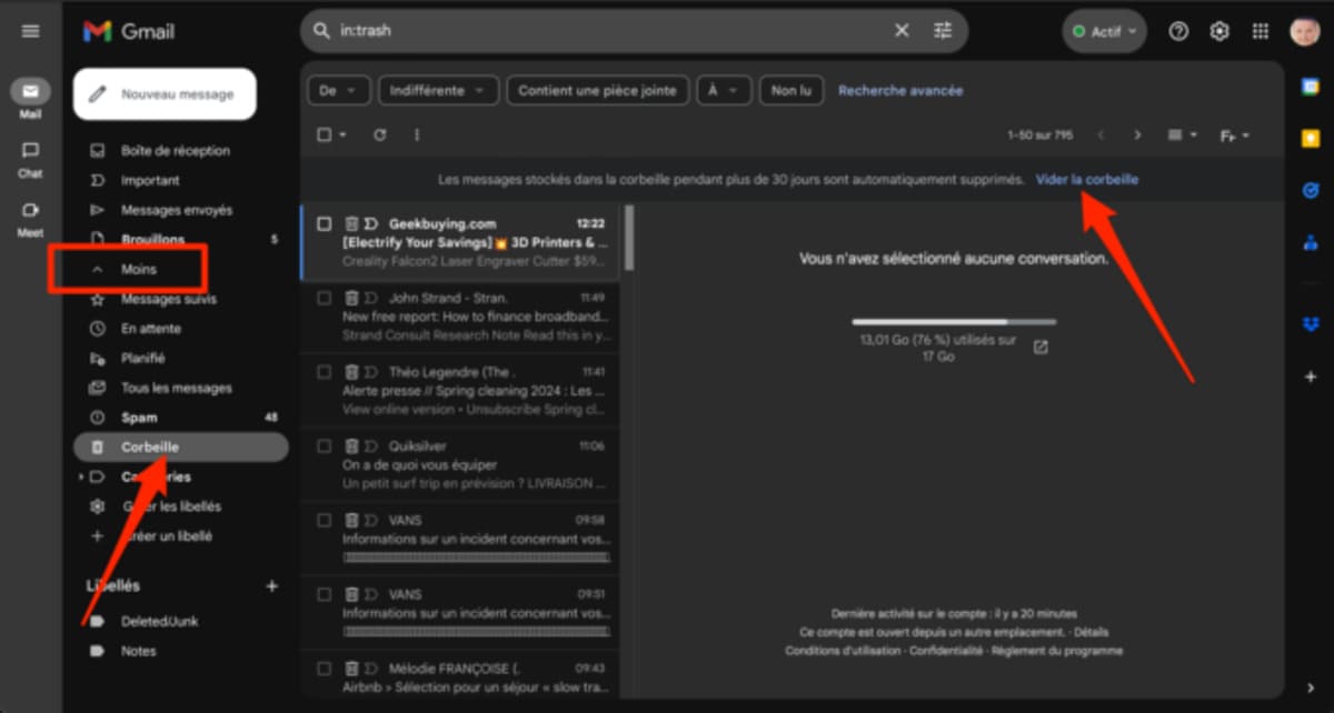 Utilisez les filtres de recherche