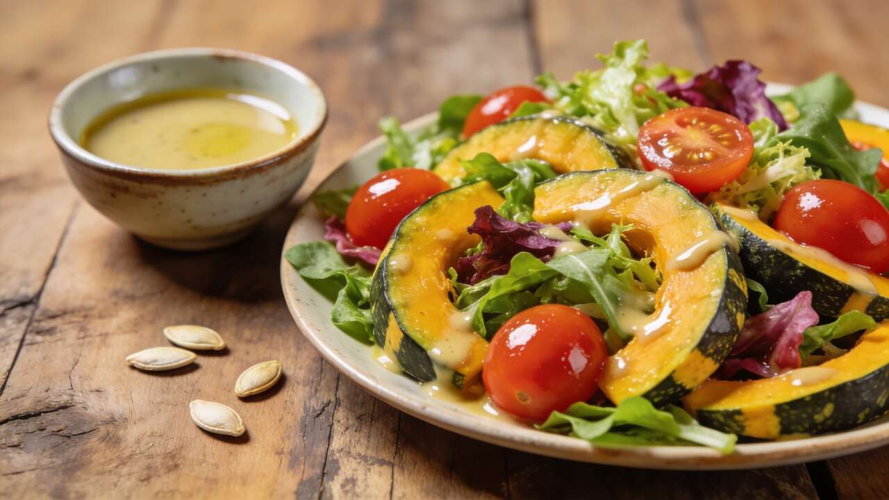 Salade fraîche à la courge de siam : une entrée pleine de couleurs Salade fraîche à la courge de siam : une entrée pleine de couleurs