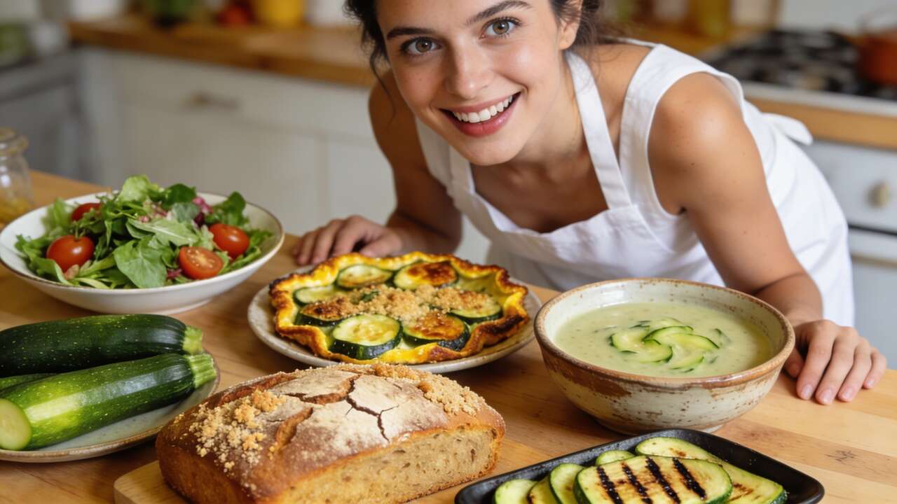 Salade de courge zapallito : fraîcheur assurée Salade de courge zapallito : fraîcheur assurée