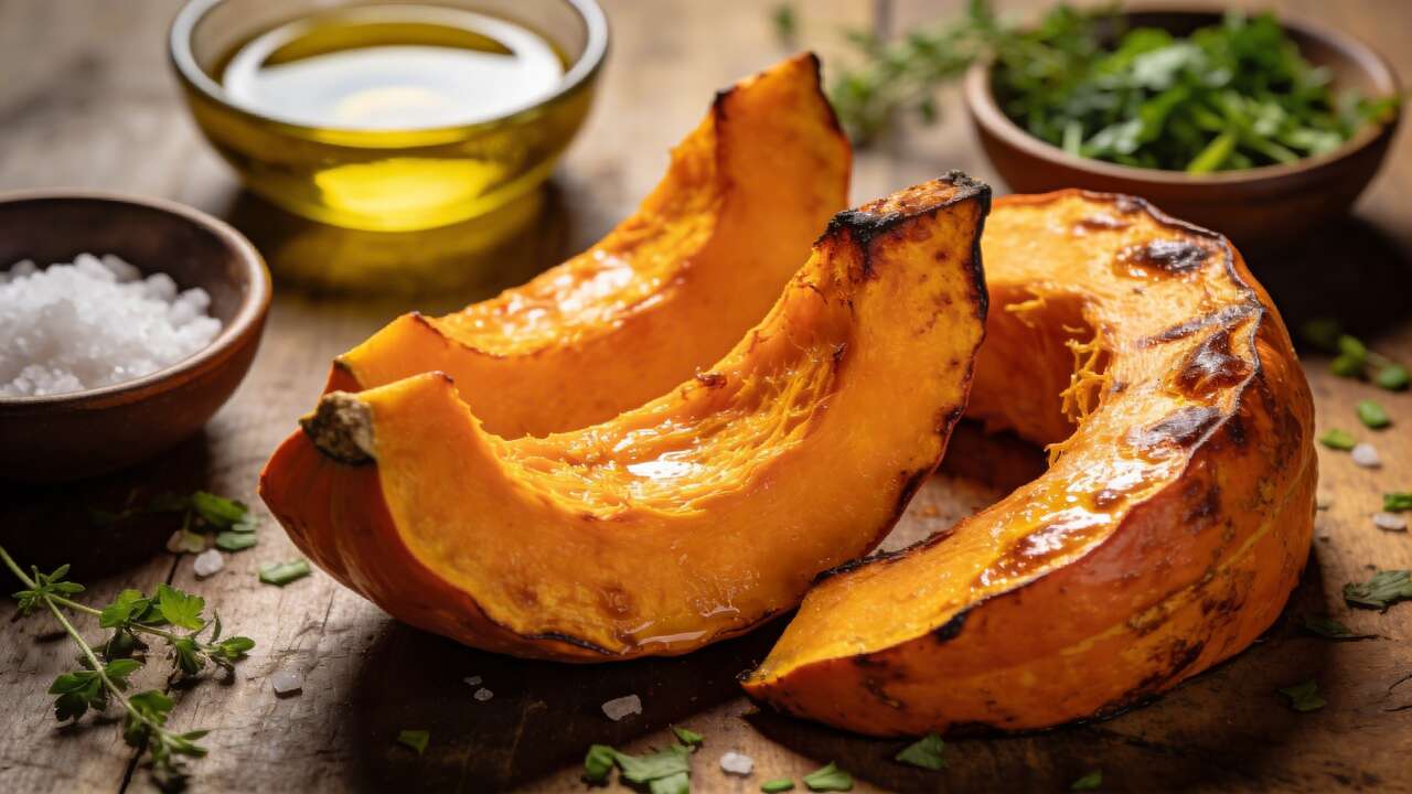 Courge kabocha rôtie au four Courge kabocha rôtie au four